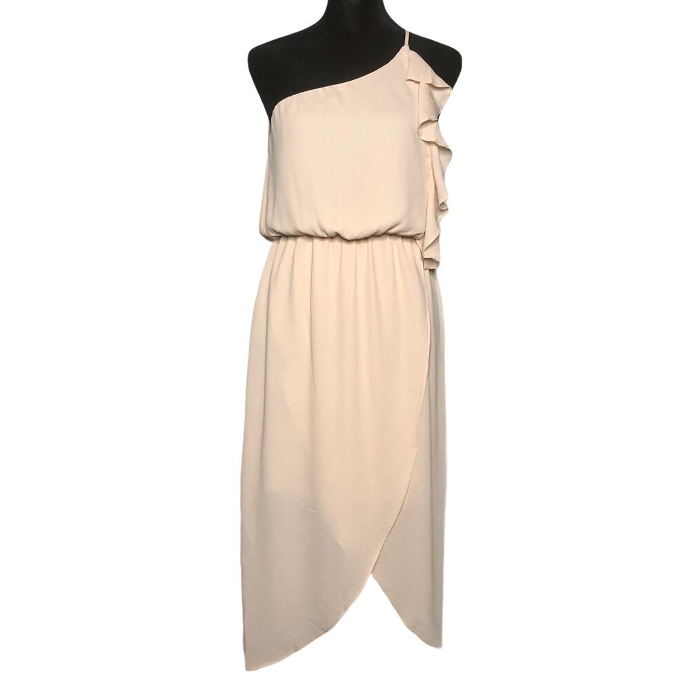 Everly One Shoulder Ruffle Dress - Size Small - Picture 2 of 11